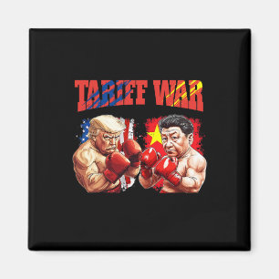 Funny Trump Vs Xi Jinping Boxing Match Magnet