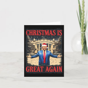 Funny Trump Weihnachten ist wieder groß Xmas Pajam Karte