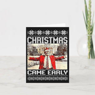 Funny Trump Weihnachten kam Anfang dieses Jahres 2 Karte