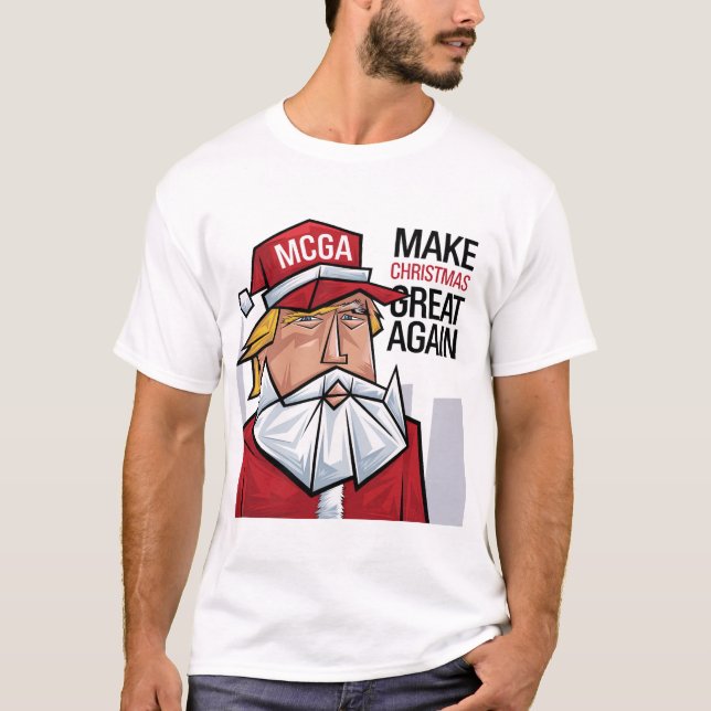 Funny Trump Weihnachten wieder großartig machen T-Shirt (Vorderseite)