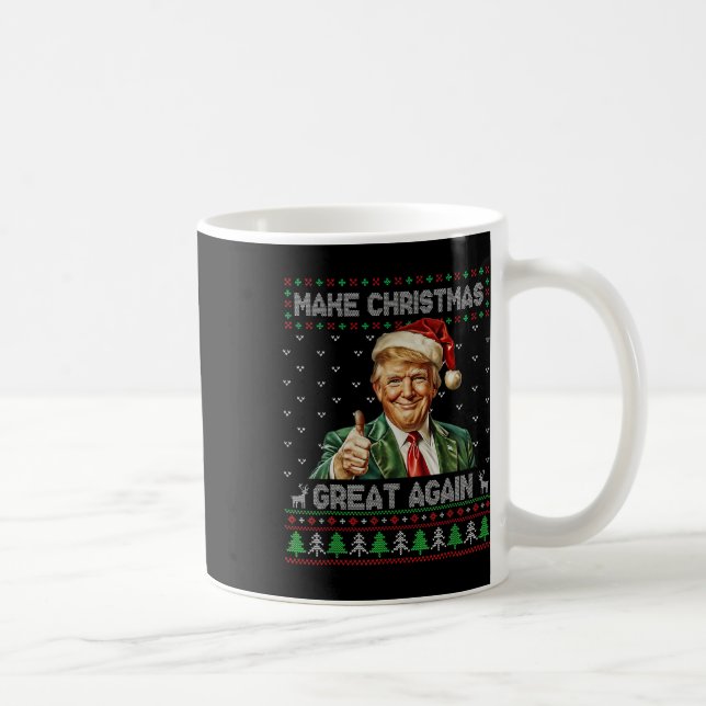 Funny Trump Weihnachts-Shirt machen Weihnachten gr Kaffeetasse (Rechts)