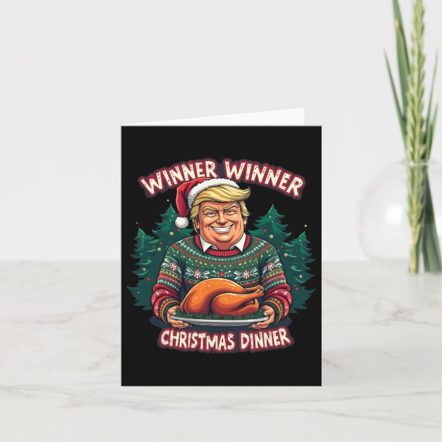 Funny Trump Weihnachts-Spaß Gewinner Christma Karte (Vorderseite)