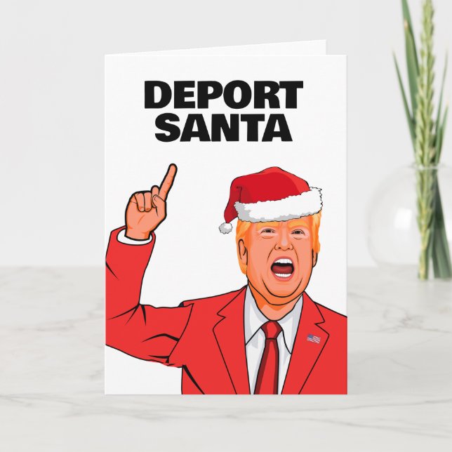 Funny Trump Weihnachtsdepot Karte (Vorderseite)