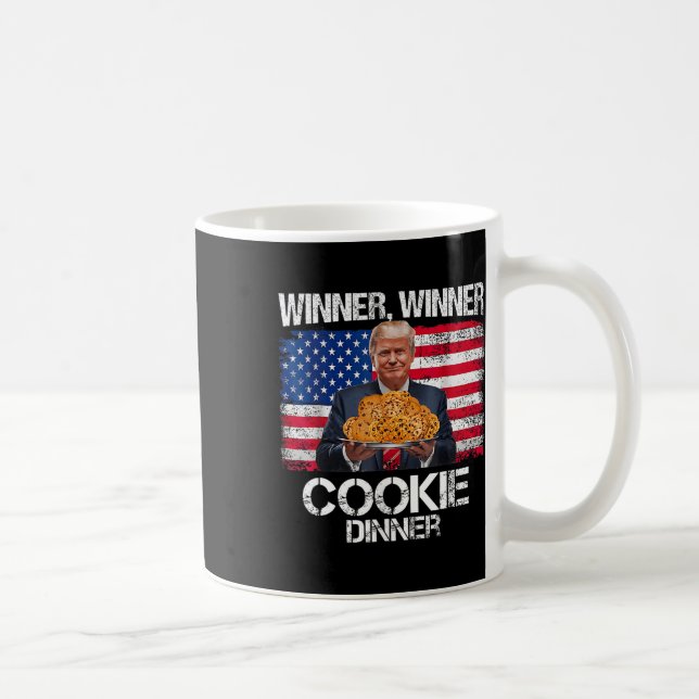Funny Trump Weihnachtsdesign Gewinner Cookie Kaffeetasse (Rechts)