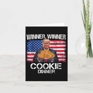 Funny Trump Weihnachtsdesign Gewinner Cookie Karte