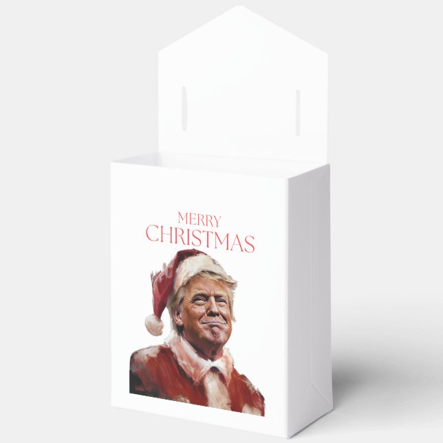 Funny Trump Weihnachtskarte Geschenkschachtel (Offen)