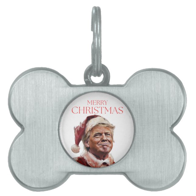 Funny Trump Weihnachtskarte Tiermarke (Vorderseite)