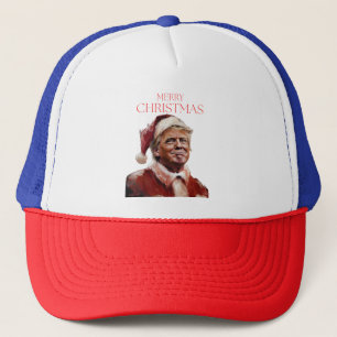 Funny Trump Weihnachtskarte Truckerkappe