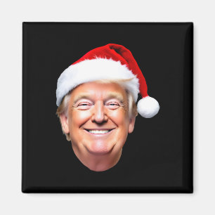 Funny Trump Weihnachtsmannmütze Donald Trump Weihn Magnet