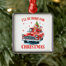 Funny Trump Weihnachtsmannmütze Ich werde zu Weihn Ornament Aus Metall