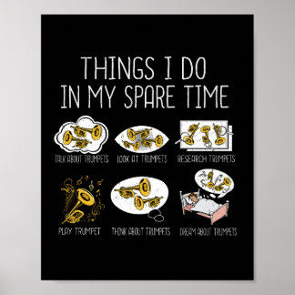 Funny Trumpet Player Geschenk Jazz Musik Männer Tr Poster