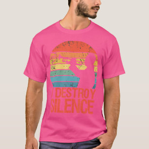 Funny Trumpet Shirt Jazz Musician I Destroy Silenc