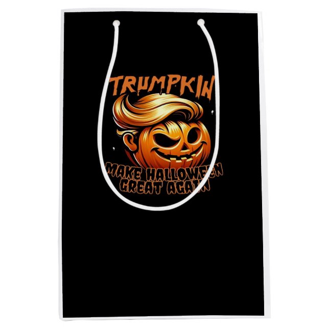 Funny Trumpkin Classic Mittlere Geschenktüte (Vorderseite)