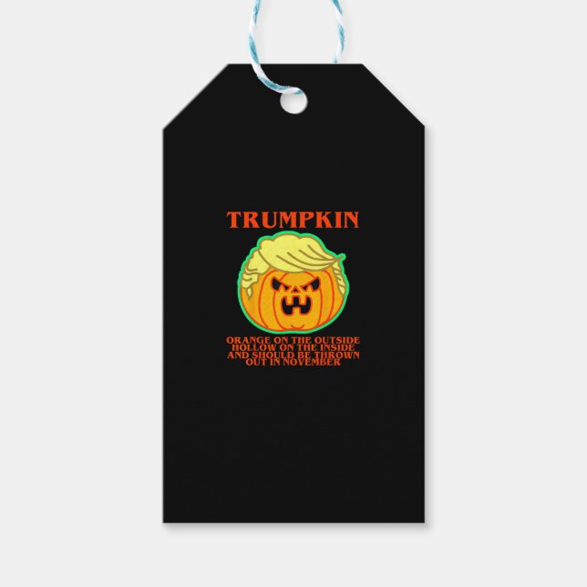 Funny Trumpkin Geschenkanhänger (Vorderseite)
