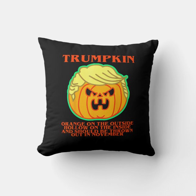Funny Trumpkin Kissen (Vorderseite)