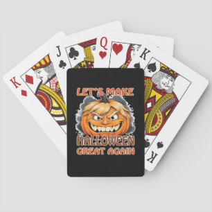 Funny Trumpkin - Lasst uns Halloween wieder großar Spielkarten
