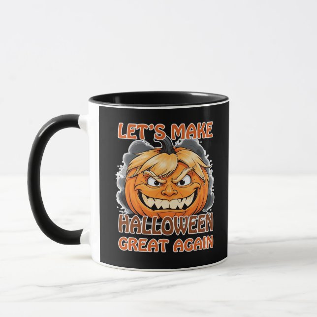 Funny Trumpkin - Lasst uns Halloween wieder großar Tasse (Links)