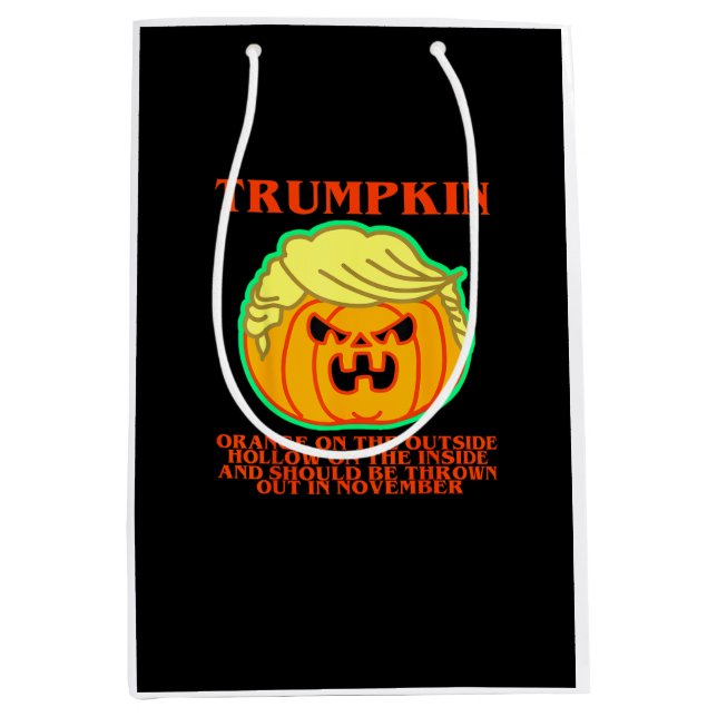 Funny Trumpkin Mittlere Geschenktüte (Vorderseite)