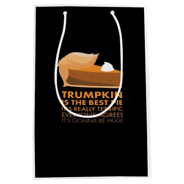 Funny Trumpkin Pie Mittlere Geschenktüte (Vorderseite)
