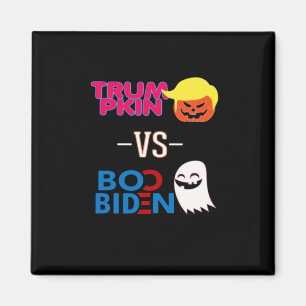 Funny Trumpkin Vs Boo Biden Halloween Design Class Magnet