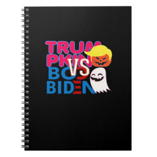 Funny Trumpkin Vs Boo Biden Halloween Design Class Notizblock