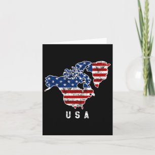 Funny Trumps Vision der USA-Karte mit Kanada und Karte