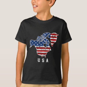 Funny Trumps Vision der USA-Karte mit Kanada und T-Shirt