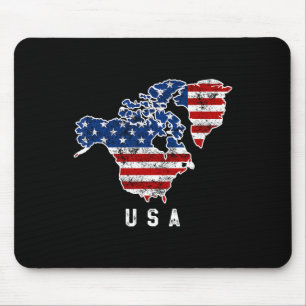Funny Trumps Vision von der US-Landkarte mit Kanad Mousepad
