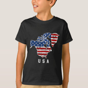 Funny Trumps Vision von der US-Landkarte mit Kanad T-Shirt