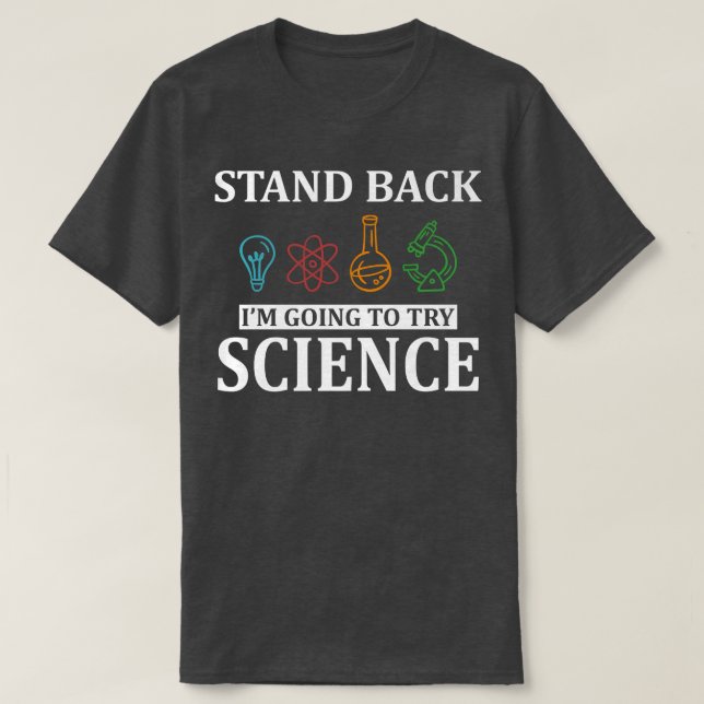 Funny Trying Science Premium T-Shirt (Design vorne)
