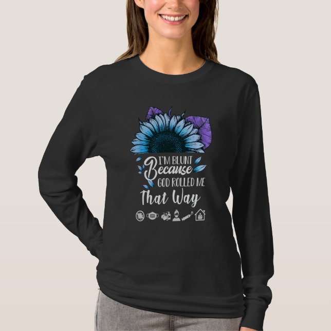 Funny Tshirt for Women Plus Größe Sonnenblume Graf (Vorderseite)