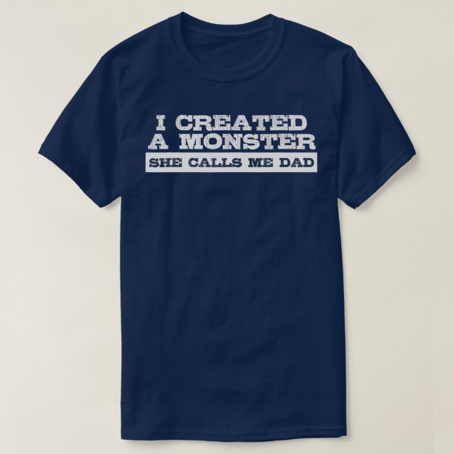 Funny Tshirt Geschenk für Vater von Daughter First (Design vorne)