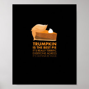 Funny Tshirt Pumpkin Pie Erntedank Fall Poster