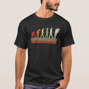 Funny Tuba Player Evolution Man Vintag Retro W T-Shirt