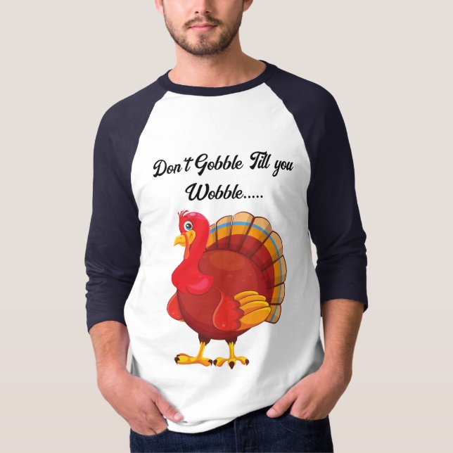 Funny Turkey Erntedank T - Shirt (Vorderseite)