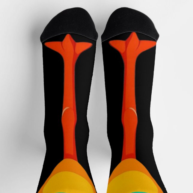 Funny Turkey Hühnerfüße Socken Knie Tier (Oben)
