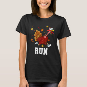 Funny Turkey Lauf Kostüm Erntedank Running Turk T-Shirt