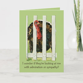 Funny Turkey Over-the-Hill Erntedank Geburtstag Feiertagskarte