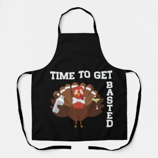 Funny Turkey Time To Get Basted Thanksgiving Schürze