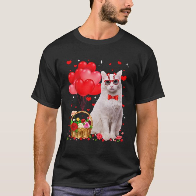 Funny Turkish Angora Katze Herzlich Willkommen im  T-Shirt (Vorderseite)