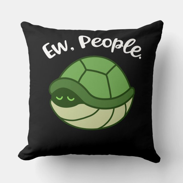 Funny Turtle Gifts Men Introvert Gift Introvert Kissen (Vorderseite)