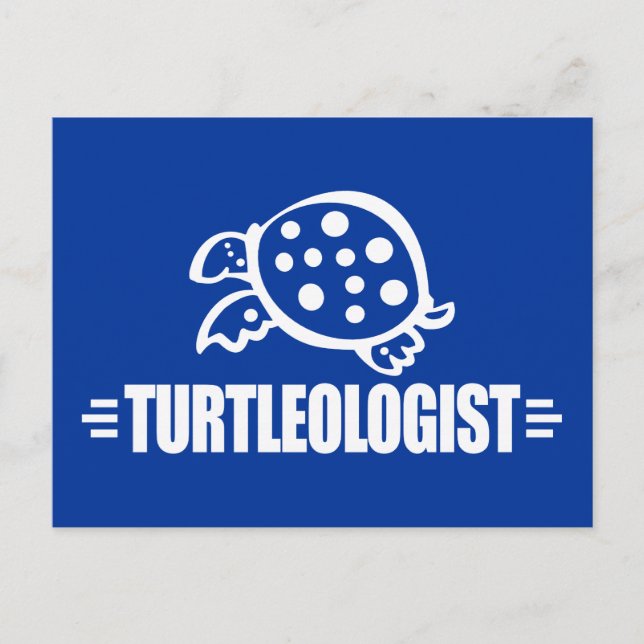 Funny Turtle Postkarte (Vorderseite)