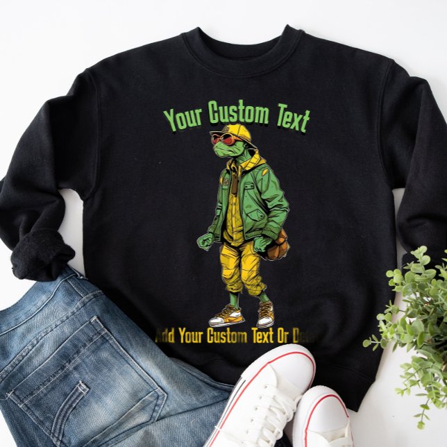 Funny Turtle Stylish Animal Mode Sweatshirt (Von Creator hochgeladen)