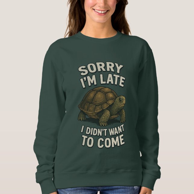 Funny Turtle Sweatshirt (Vorderseite)