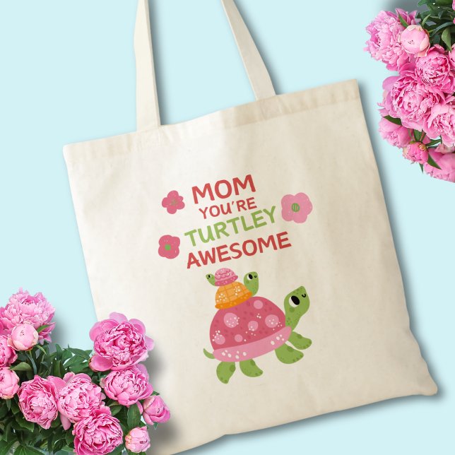 Funny Turtley Phantastisch Mother's Day Tragetasche (Von Creator hochgeladen)