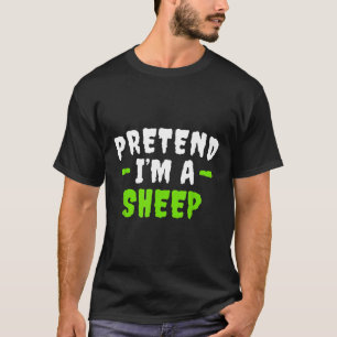 Funny tut so, als wäre ich Sheep Lazy Halloween-Ko T-Shirt