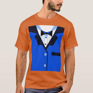 Funny Tuxedo Dinner Jacket Blue Black Bowtie Meat  T-Shirt