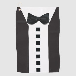 Funny Tuxedo 🎩 Niedliche Minimalistische Elegance Golfhandtuch