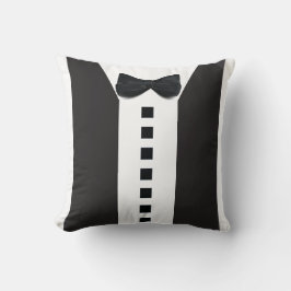 Funny Tuxedo 🎩 Niedliche Minimalistische Elegance Kissen
