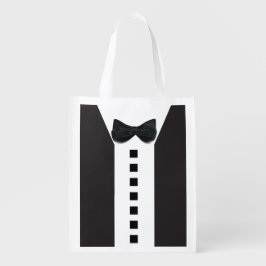 Funny Tuxedo 🎩 Niedlicher Minimaler Eleganter Sti Wiederverwendbare Einkaufstasche